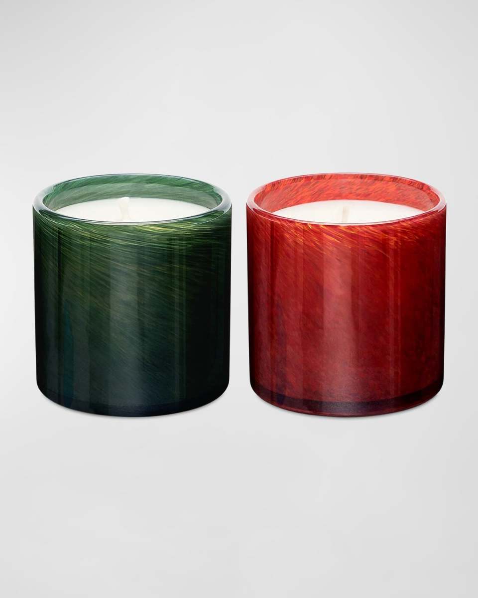 Cinnamon Bark and Woodland Spruce Le Candle Duo, 6.5oz. each